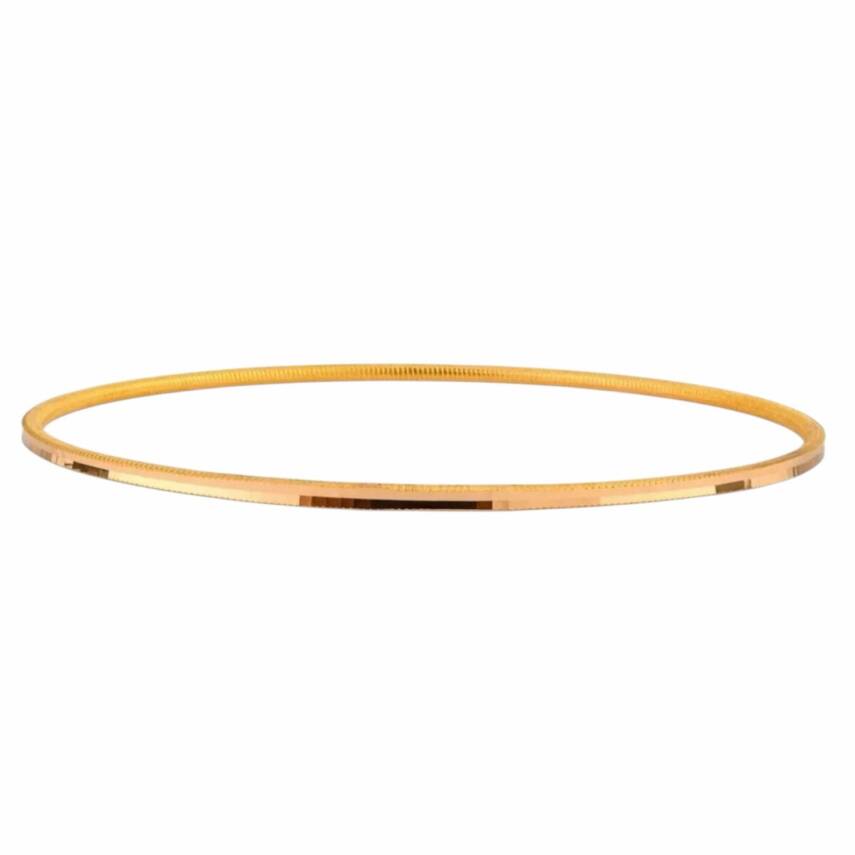 10 Gram 22 Ayar Oluklu Ajda Işçiliksiz Bilezik - 1