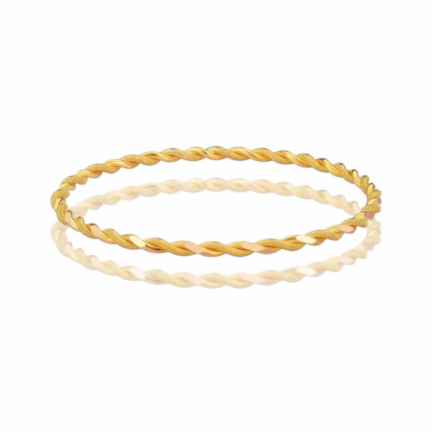 15 Gram 22 Ayar Işçiliksiz Paftalı Burma Bilezik - 1