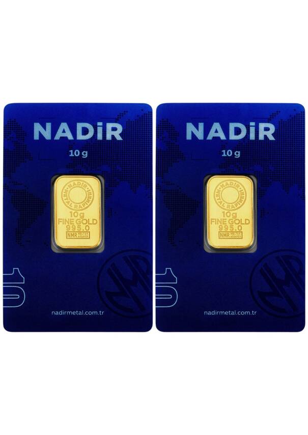 20 Gram (10 +10 ) Külçe Gram Altın IAR 24 Ayar - 2