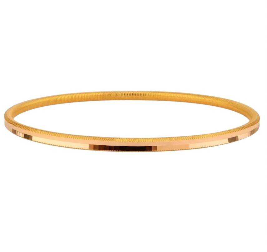 20 Gram 22 Ayar Oluklu Ajda Işçiliksiz Bilezik - 1