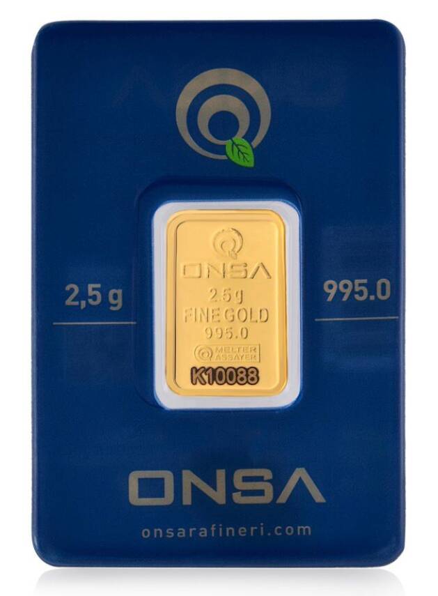 2,5 Gram Külçe Gram Altın 24 Ayar - 1