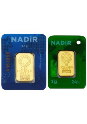 3,5 Gram (2,5+1) Külçe Gram Altın 24 Ayar - 2