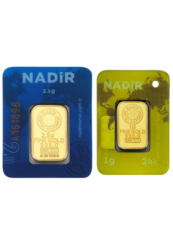 3,5 Gram (2,5+1) Külçe Gram Altın 24 Ayar - 1