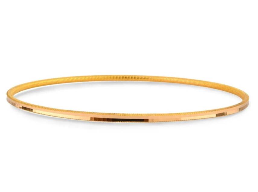 5 Gram 22 Ayar Oluklu Ajda Işçiliksiz Bilezik - 1