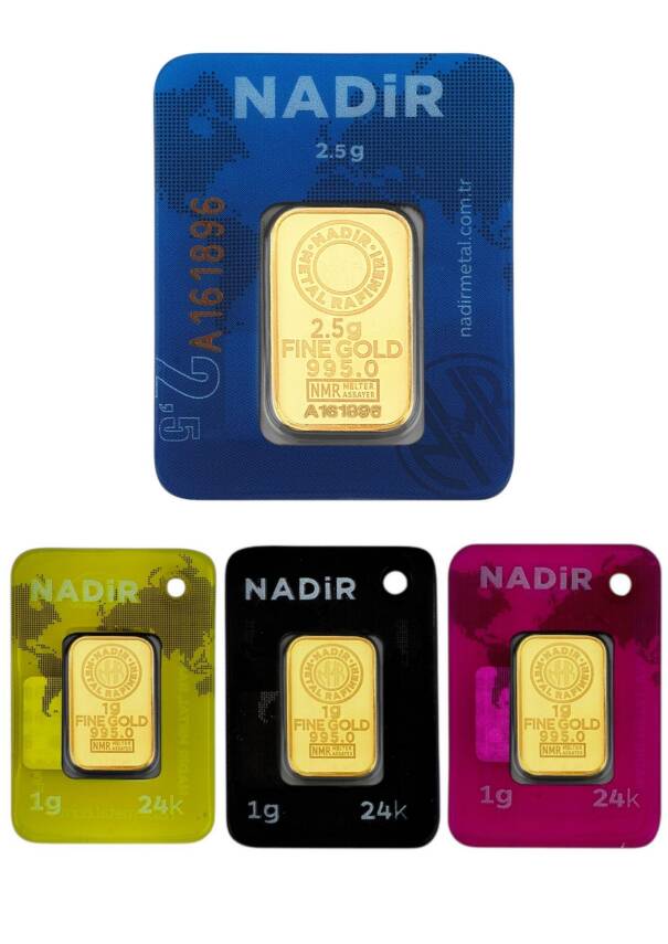 5,5 Gram (2,5+1+1+1) Külçe Gram Altın 24 Ayar - 2