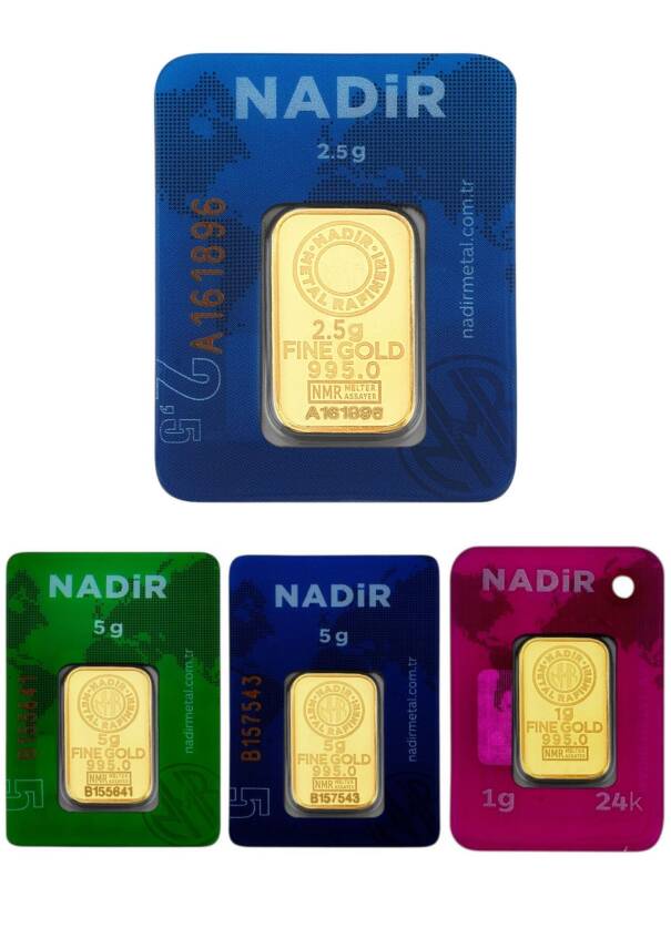 5,5 Gram (2,5+1+1+1) Külçe Gram Altın 24 Ayar - 1