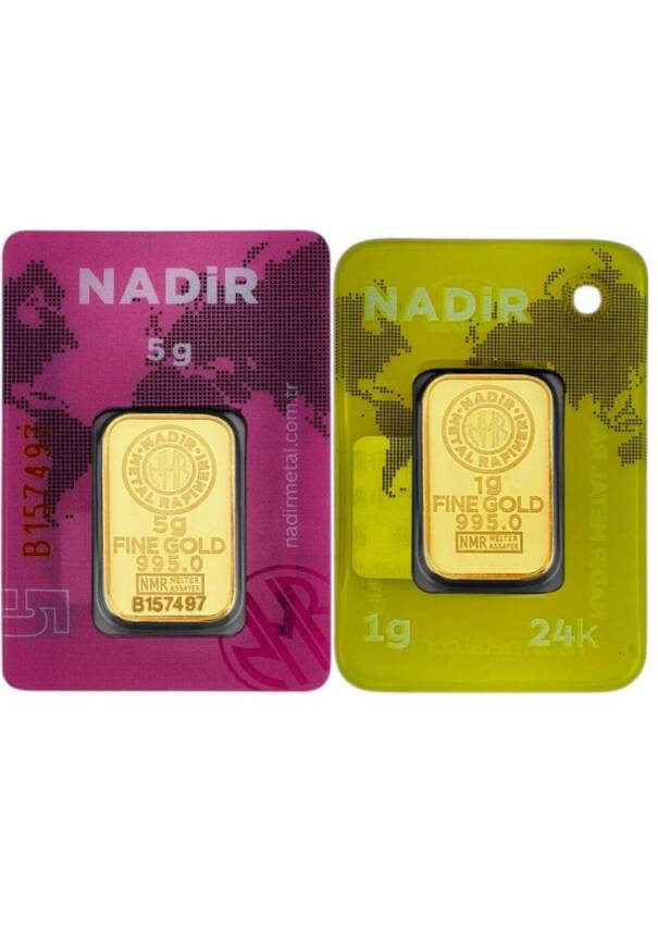 6 Gram (5+1) Külçe Gram Altın 24 Ayar - 1