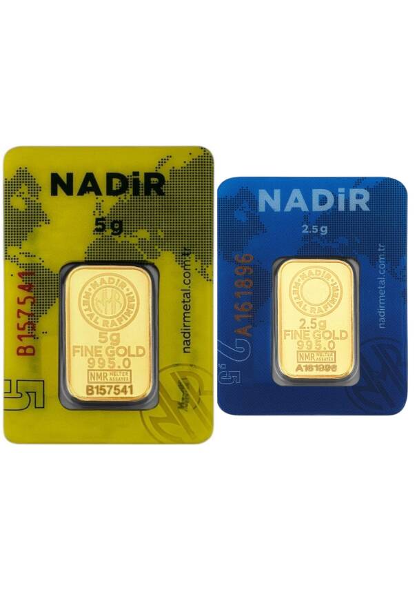 7,5 Gram (5+2,5) Külçe Gram Altın 24 Ayar - 1